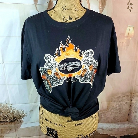 Harley Davidson " Cafe" Las Vegas Tee - Picture 4 of 6